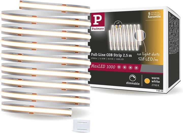 Actual product image Paulmann MaxLED 1000 Full-Line COB Stripe (Warm white, 250 cm, Indoor)
