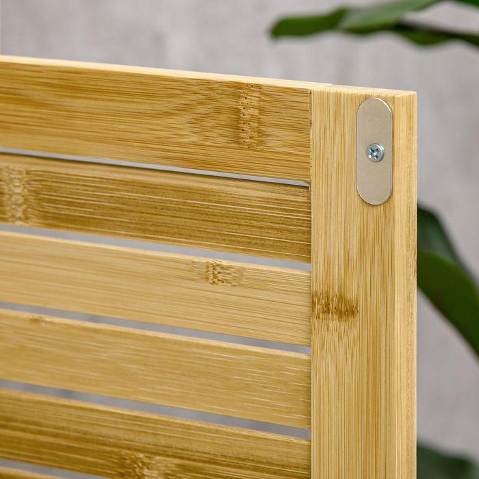Image du produit Swisshandel24 Armoire de salle de bain, ouverte, bambou, naturel, 50 x 25,5 x 92 cm (50 x 25.5 x 92 cm)