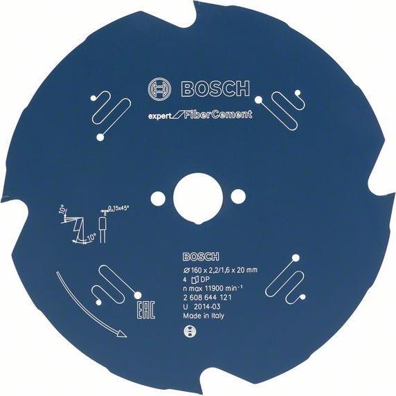 Produktbild Bosch Professional Zubehör Kreissägeblatt Expert for Fibre Cement, 190 x 30 x 2,2 mm, 4