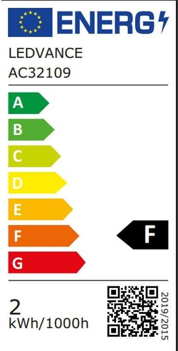 Energie-Label Osram Led Base Pin G9 (G9, 1.90 W, 200 lm, 1 x, F)