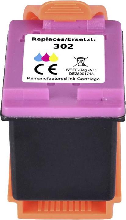 Immagine prodotto Renkforce La cartuccia d'inchiostro sostituisce la cartuccia HP HP 302 (F6U65AE) compatibile con i colori (M, C, Y)
