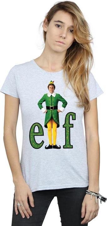 Actual product image Elf Womens/Ladies Buddy Logo Cotton T-Shirt (L)
