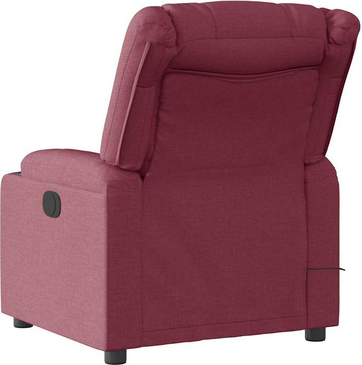 Image du produit VidaXL Fauteuil de massage électrique vin rouge tissu