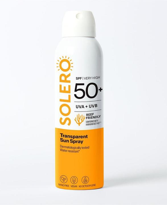 Solero Transparent Sonnensp SPF50+ 150ml (Sun spray, SPF 50+, 200 ml)