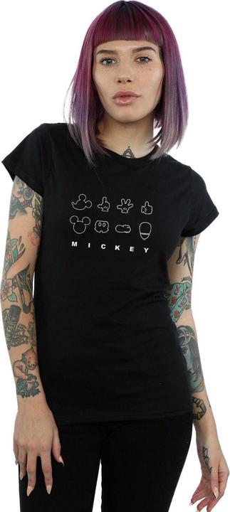 Immagine prodotto Disney Mickey Mouse Deconstructed Maglietta Donna (L)