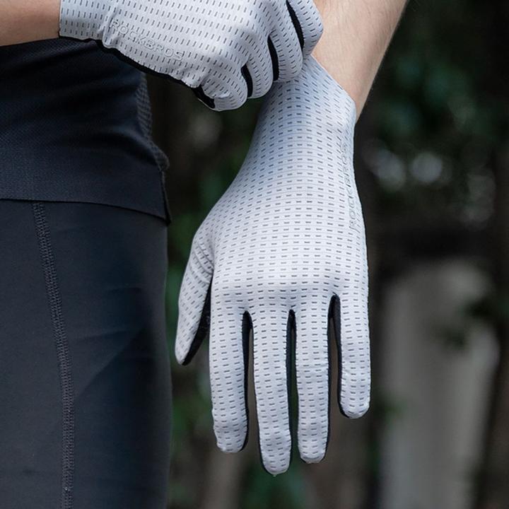 Immagine prodotto Rockbros Breathable Full Finger Cycling Gloves, Size: XXL - Gray (XXL)