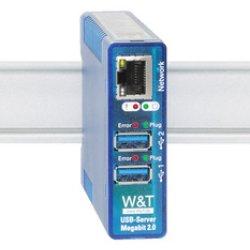 Produktbild W&T USB-Server Megabit 2.0, 2 unabh„ngige USB-Ports