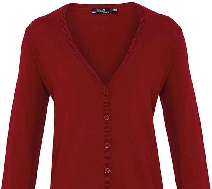 Actual product image Premier Womens/Ladies Cotton Acrylic V Neck Cardigan (36 D)