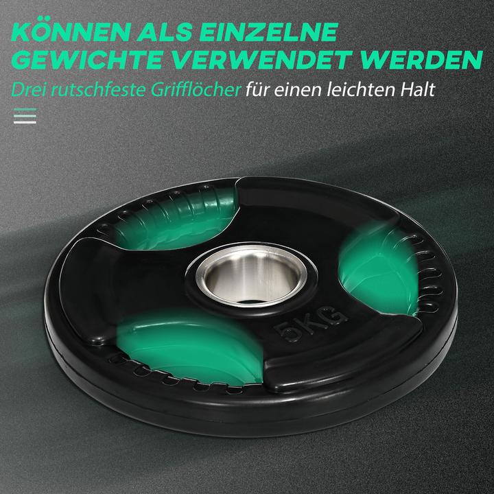 Produktbild SportNow Hantelscheibe mit 5 cm Bohrung (2 x 5 kg)