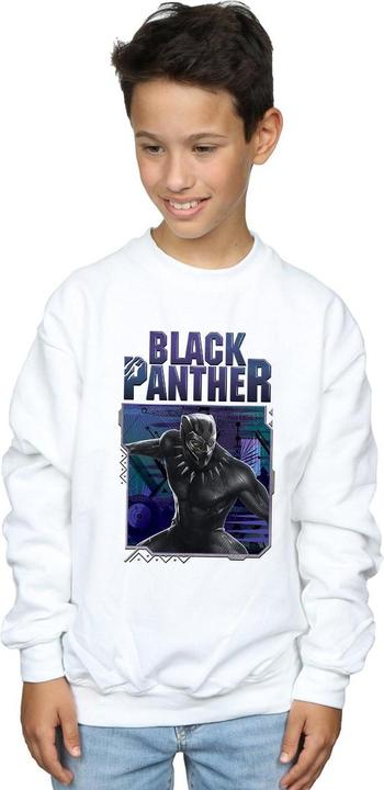 Actual product image Boys Black Panther Tech Badge Sweatshirt (152, 158)