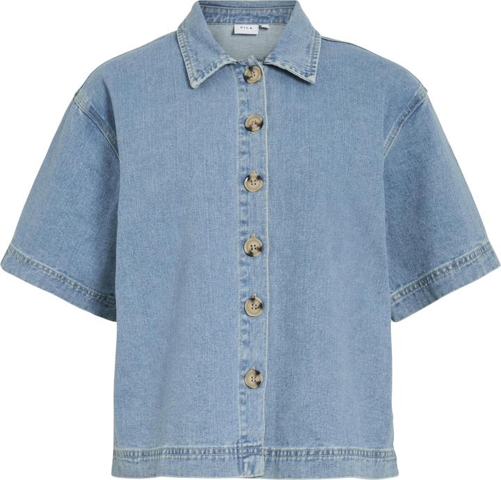 Image du produit Vila VIHIMLA Kurzärmeliges Jeanshemd (42)