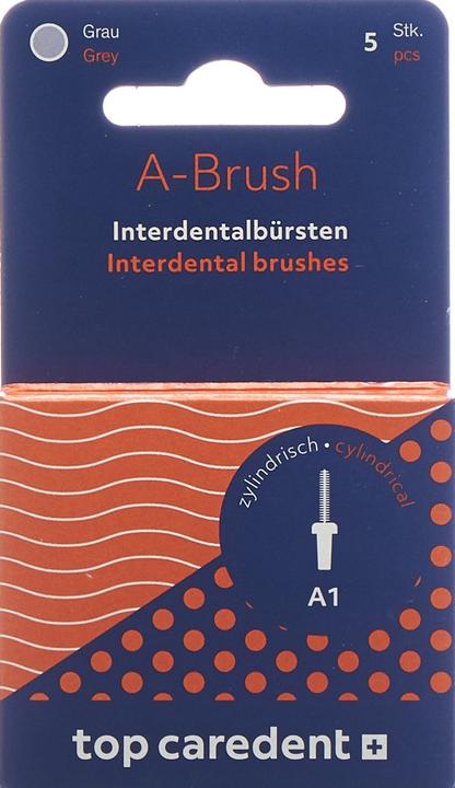 Produktbild Top Caredent A1 IDBH-X Interdentalbürste grau >0.7mm (5 x, 0.70 mm)