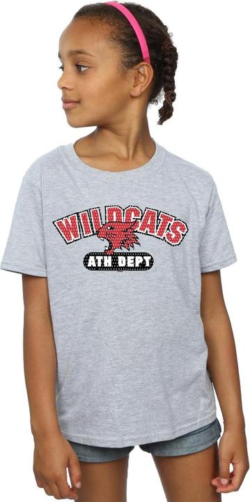 Actual product image Disney Girls High School Musical The Musical Wildcats Athletic Cotton T-Shirt (140, 146)