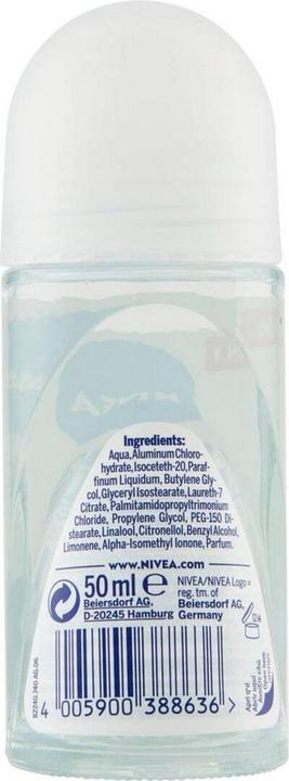 Produktbild NIVEA BLACK & WHITE INVISIBLE deo roll-on 50 ml (Roll-on, 50 ml)