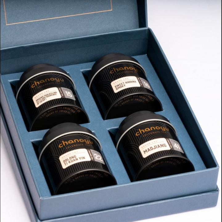 Actual product image Chanoyu Organic Tea Set Grand Cru Box (4 pieces)