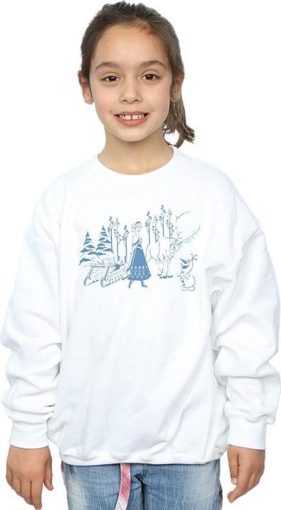 Image du produit Disney - Sweat FROZEN ANNA SVEN AND OLAF - Fille (128)