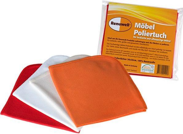 Renuwell Möbel Poliertuch (Orange, Red, White)