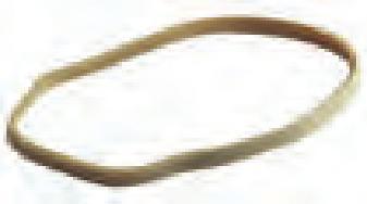 Actual product image Wonday Rubber rings in cardboard box, natural, 64 mm, 100 g (1 pcs.)
