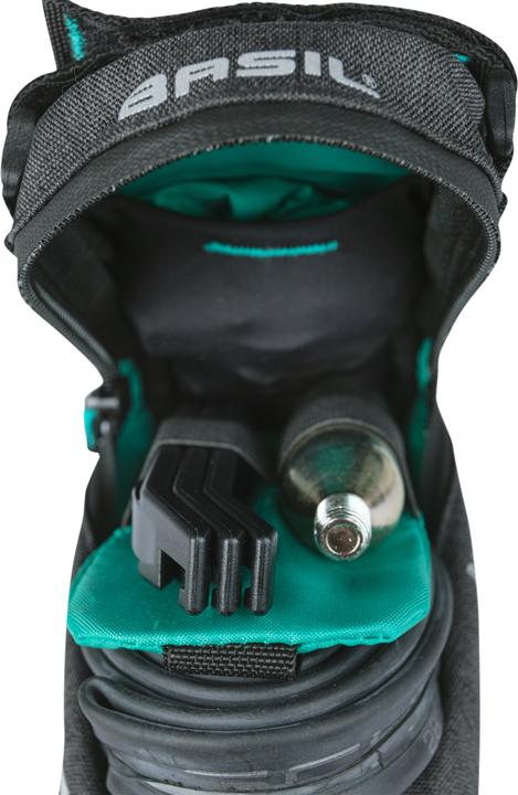 Actual product image Basil Discovery 365D Saddle Bag S, 0.5L, black melee (0.50 l, Saddle bag)