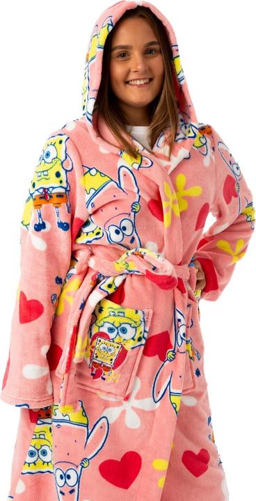Actual product image Spongebob Squarepants Womens/Ladies Hooded Robe (S)