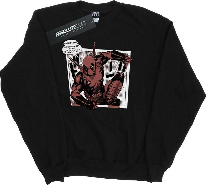 Actual product image Womens/Ladies Deadpool Breaktime Tacos Sweatshirt (XL)