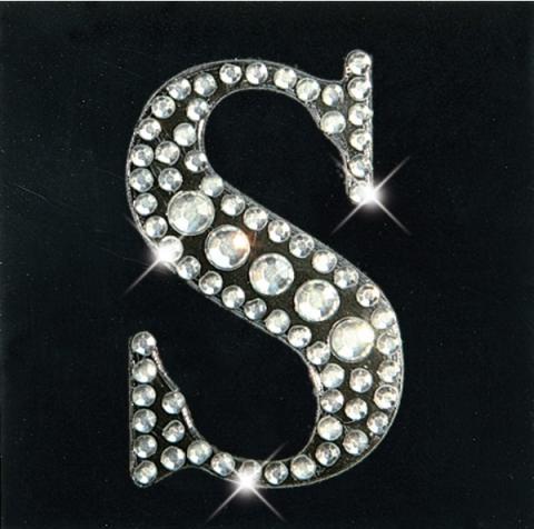 Artoz Sticker Crea Motions rhinestones letters S