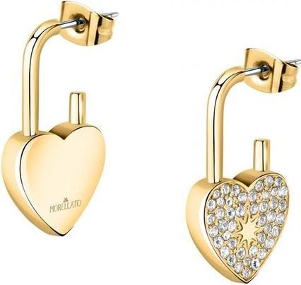 Morellato Romantic gold plated earrings with Abbraccio SABG27 crystals
