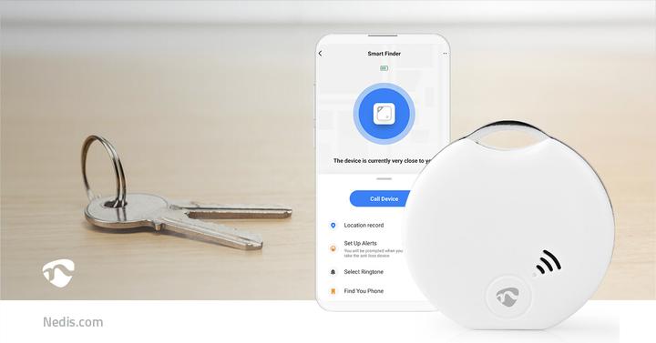 Actual product image Nedis SmartLife Bluetooth Tracker - White (Android, iOS)
