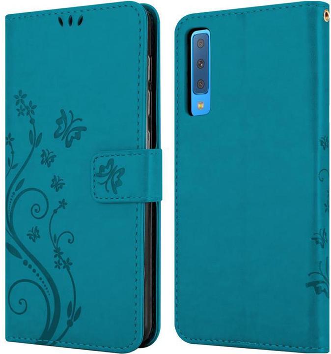 Actual product image Cadorabo Flower Book Cover (Samsung Galaxy A7 (2018))