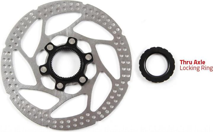 Clarks -Cl-160mm brake disc, centre lock mounting, locking ring for the axle (160 mm)