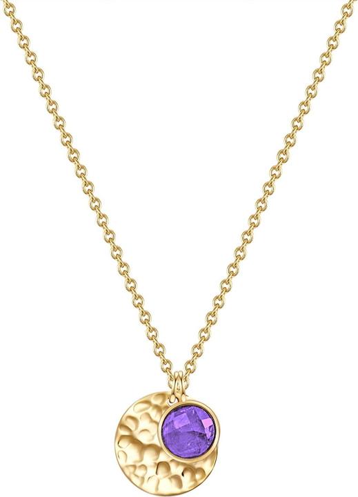 Produktbild Glanzstücke München Damen Kreis Sterling Silber Amethyst gelbgold 40,0 cm Basiskette + 5,5 cm Verlängerung - 31626 (Sterling Silber, 40 - 45 cm)