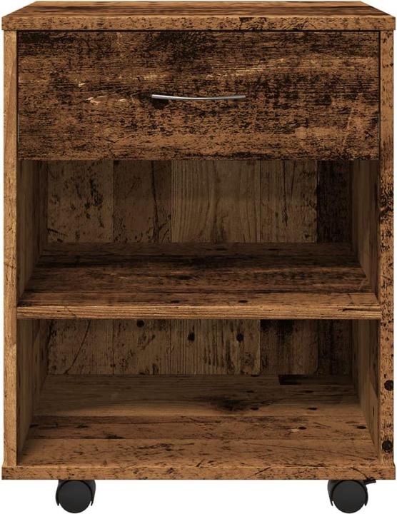 Immagine prodotto VidaXL Rollcontainer Rollschrank Bürocontainer Büroschrank Schrank Altholz-Optik (46 x 36 x 59 cm)