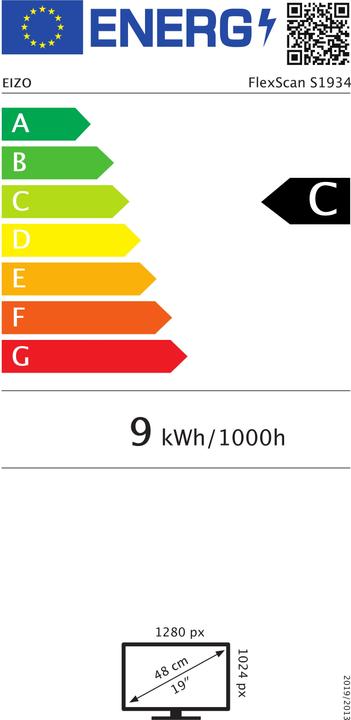 Energie-Label Eizo S1934h (1280 x 1024 Pixel, 19")