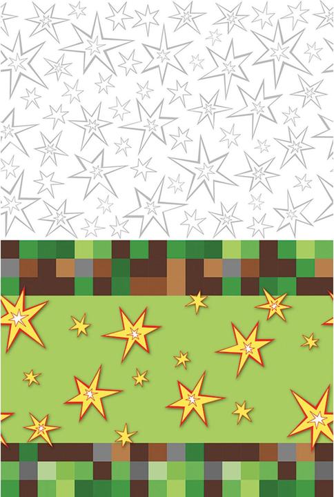 Actual product image Amscan Minecraft Birthday Tablecloth (137 x 243 cm)