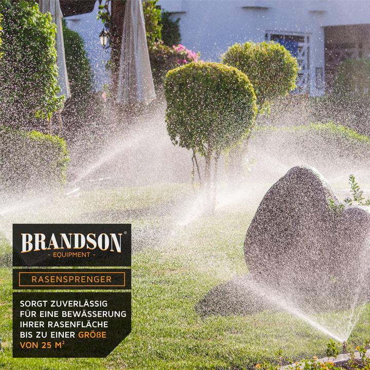 Actual product image Brandson Retractable sprinkler, lawn sprinkler, garden sprinkler irrigation system, frost-proof, up to 25 m² (Pop-up sprinklers)
