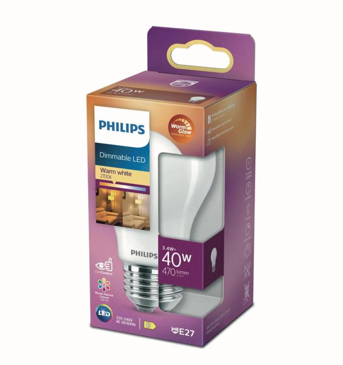 Produktbild Philips Warm Glow (E27, 3.40 W, 470 lm, 1 x, D)