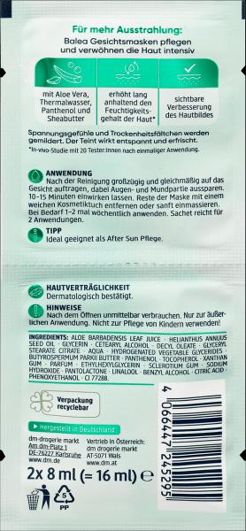 Produktbild dm Balea Maske Aloe Vera (16 ml)