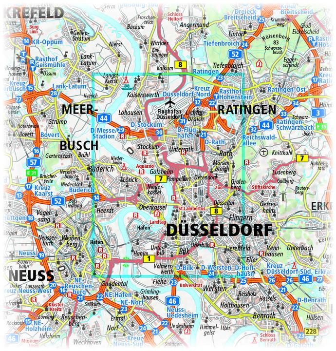 Produktbild PublicPress.1213 Stadtplan Düsseldorf
