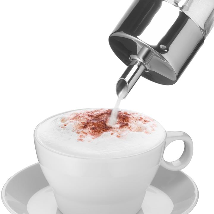 Productafbeelding WMF Suikerstrooier Kruidenschudder 240g voor Suiker Cacao Barista Glas Roestvrij Staal (0.25 l)