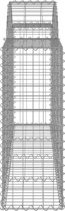 Immagine prodotto VidaXL Gabionen mit Hochbogen 14 Stk. 200x30x80/100cm Verzinktes Eisen