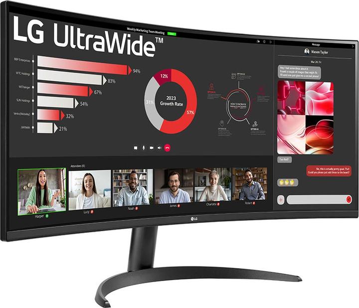 Produktbild LG 34WR50QK-B.AEU (3440 x 1440 Pixel, 34")