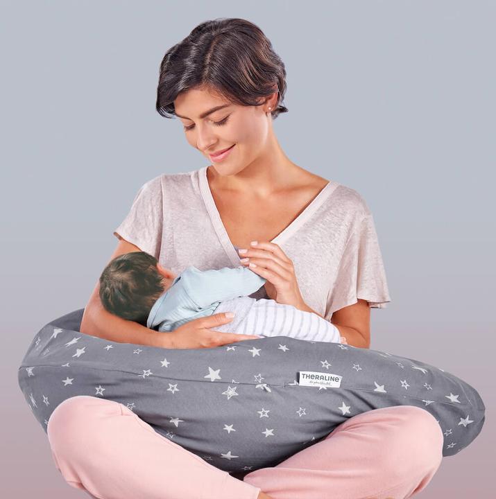 Produktbild Theraline Stillkissen "Das Original" mit Polyester Hohlfaser Füllung inkl. Bezug 190 cm (190 cm)