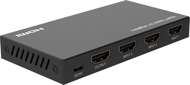 Actual product image MicroConnect 4K@60Hz HDMI Switch 3x1, HDCP
