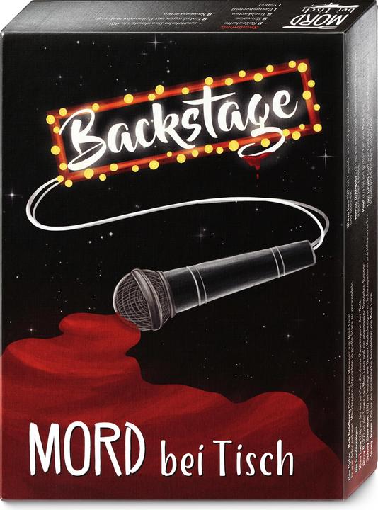 Actual product image Mord bei Tisch MBT00002 - Backstage, Krimi Dinner, für 6-8 Spieler, ab 16 Jahren (DE-Ausgabe) (German)
