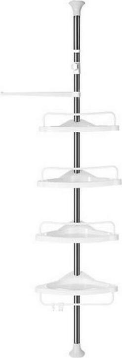 Actual product image Songmics Telescopic shower shelf BCB02SW white 25.0 x 35.0 x 85.0 - 300.5 cm