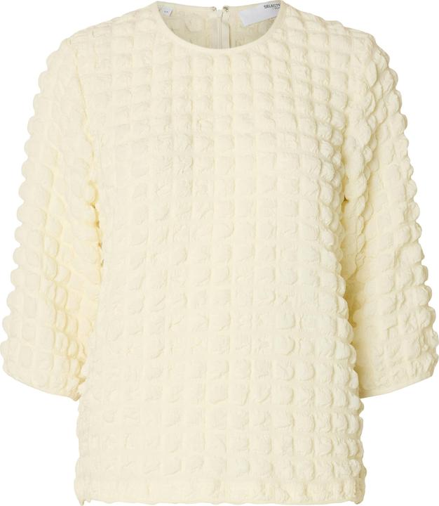 Selected Femme Texturiertes Oberteil mit 3/4-Ärmeln