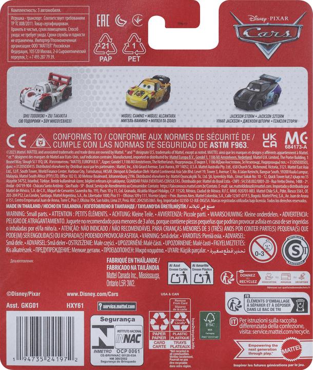 Immagine prodotto Mattel Autos. Kleinstwagen 3 Stück HXY61