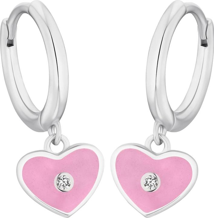Image du produit Prinzessin Lillifee Boucles d'oreilles pour filles, argent 925 sterling, zirconium (synth.) | coeur (Argent 925)