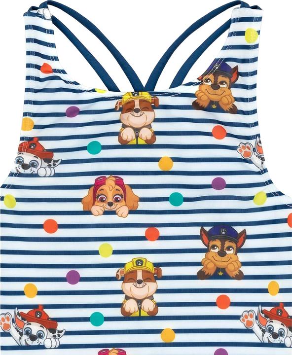 Actual product image Paw Patrol Girls Striped One Piece Swimsuit (98)