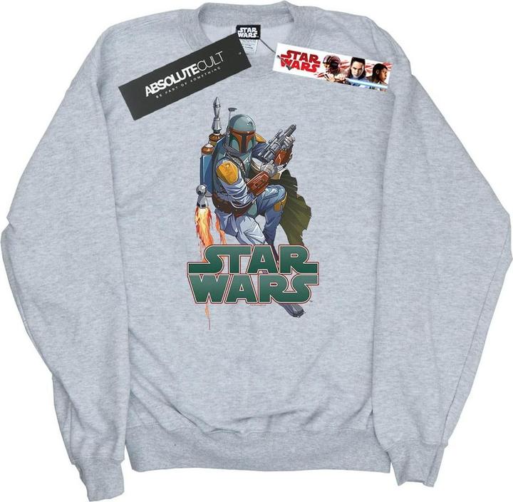 Immagine prodotto Star Wars Boba Fett Fired Up Felpa Uomo (L)